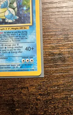 Pokemon Card - Blastoise Holo 4th Print 1999-2000 WOTC 2/102 Base Set - Image 4