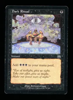* * 1x Dark Ritual x1 * * Mercadian Masques MTG MP Moderately Played - Image 1