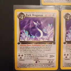 Pokemon Card - Dark Dragonair Team Rocket 33/82 Uncommon 1st Edition NM Lot of 3 - Image 2