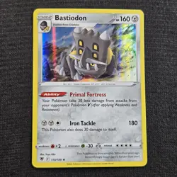 Pokemon TCG Astral Radiance Bastiodon Holo Rare Card 110/189 - Image 1