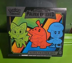 Pokemon TCG: Paldea Evolved ETB Elite Trainer Box Factory Sealed 9 packs New - Image 1