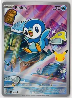 Piplup 042 First Partner Illustration Rare Pokemon Mega Evolution Promo NM - Image 1