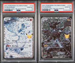 SEQUENTIAL PSA 10 RESHIRAM 113 & ZEKROM 114 CELEBRATIONS POKEMON GEM MINT BM - Image 1