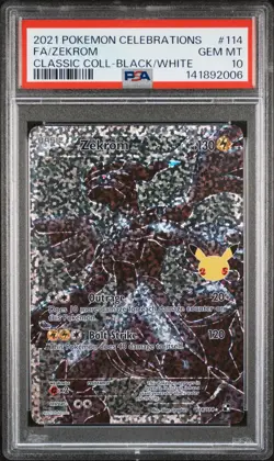 SEQUENTIAL PSA 10 RESHIRAM 113 & ZEKROM 114 CELEBRATIONS POKEMON GEM MINT BM - Image 3