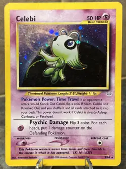 Pokemon Celebi Double Holo Neo Revelation 3/64 - Image 3