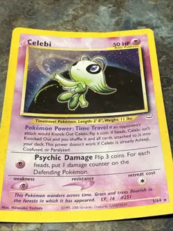 Pokemon Celebi Double Holo Neo Revelation 3/64 - Image 2