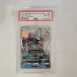 Pokemon Suicune GX Ultra Rare Holo PSA 10 Sun & Moon Lost Thunder 60/214 2018 - Image 1