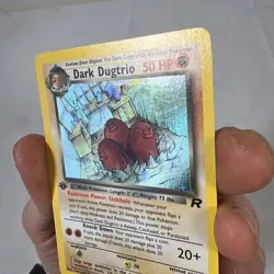 2000 Pokemon Dark Dugtrio 1st Editon Holo 6/82 Team Rocket LP - Image 3