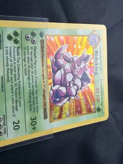 Nidoking 1st Edition Base Set Holo 11/102 Shadowless Pokemon 1999 WOTC - Image 4
