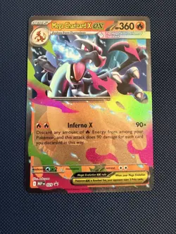 Pokemon TCG Mega Charizard X ex MEP 029 Mega Evolution Black Star Promo NM - Image 1