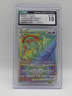 Mewtwo VSTAR 079/078 – CGC Gem Mint 10 | Secret Rare | Pokemon TCG - Image 1