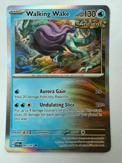 Pokemon Walking Wake 063/167 Rare Holo Twilight Masquerade NM - Image 1