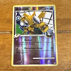 Pokemon ALAKAZAM 38/111 REVERSE HOLO | LP Light Play | Rising Rivals | 2009 - Image 1