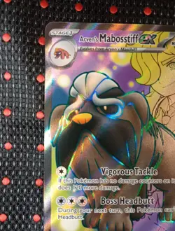 Pokemon TCG Arven's Mabosstiff EX #218/182 Sv10: Destined Rivals NM - Image 2