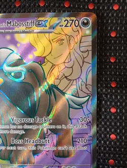 Pokemon TCG Arven's Mabosstiff EX #218/182 Sv10: Destined Rivals NM - Image 3