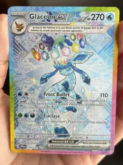 Glaceon ex 150/131 SIR Pokemon Prismatic Evolutions Holo - Image 2