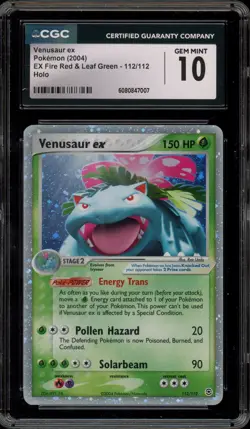 Pokemon Venusaur ex EX Fire Red & Leaf Green Holo Ultra Rare #112 CGC 10 - Image 1
