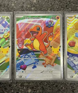 Kanto Starter Set Pokemon First Partner Illustration Collection Series 1 Promos - Image 3