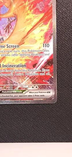 Pokemon Team Rocket's Moltres EX Special Illustration Rare Holo 229/182 NM - Image 3