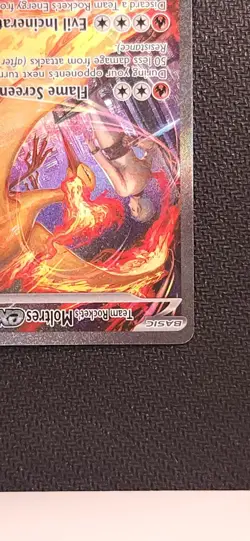 Pokemon Team Rocket's Moltres EX Special Illustration Rare Holo 229/182 NM - Image 5