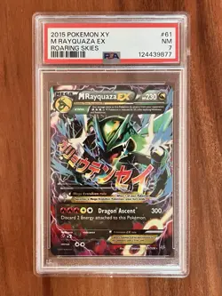 2015 Pokemon Roaring Skies M Rayquaza EX #61/108 PSA 7 - Image 1