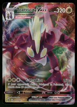 Toxtricity VMAX 071/192 SWSH02: Rebel Clash Pokemon - Image 1