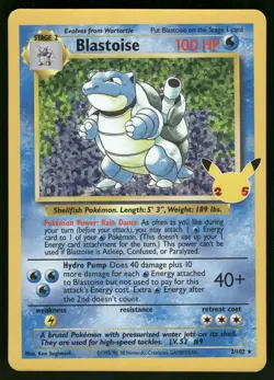 Blastoise 2/102 Celebrations: Classic Collection Pokemon - Image 1