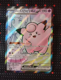 Pokemon Lillie's Clefairy EX 173/159 Journey Together Ultra Rare - Image 1