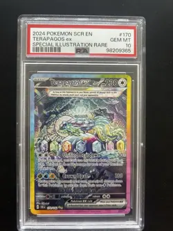 Pokemon TCG Terapagos ex Special Illustration Rare Holo Sv07 170/142 PSA 10 - Image 1
