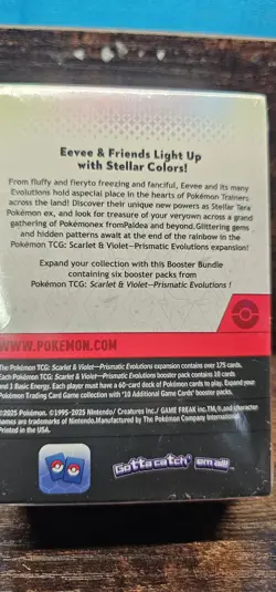 🔥 Pokemon TCG Scarlet & Violet Prismatic Evolutions Booster Bundle Sealed New - Image 3