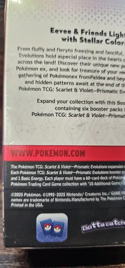 🔥 Pokemon TCG Scarlet & Violet Prismatic Evolutions Booster Bundle Sealed New - Image 4