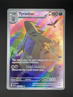Pokemon TCG Paldea Evolved Tyranitar Illustration Rare 222/193 - Image 1
