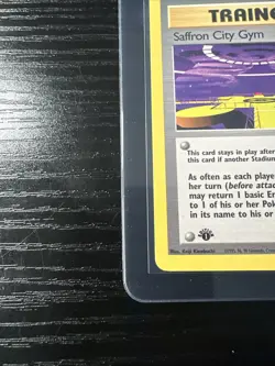 Saffron City Gym 122/132 1st Edition Gym Challenge WOTC Vintage Pokemon - Image 2