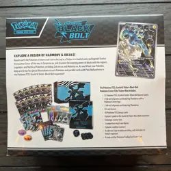 Pokemon Center Black Bolt Elite Trainer Box ETB Exclusive Scarlet Violet SEALED - Image 2