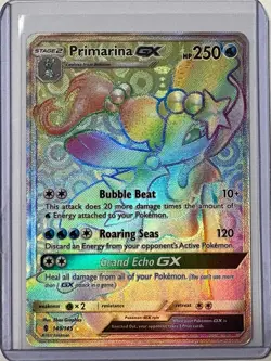 Primarina GX (149/145) - Rainbow Secret Rare - Pokemon Guardians Rising 2017 - Image 1
