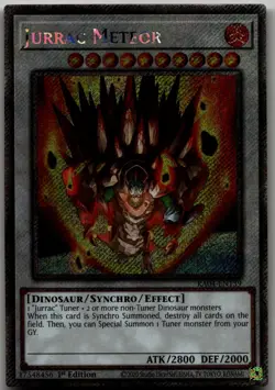 Jurrac Meteor (Platinum Secret Rare) Platinum Secret Rare Quarter Century Stampe - Image 1