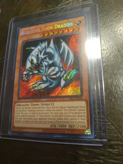 Yu-Gi-Oh! TCG Blue-Eyes Toon Dragon Spell Ruler SRL-000 Unlimited Secret Rare - Image 1