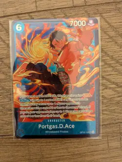 One Piece Card Game OP13-119 Portgas.D.Ace Store Treasure Cup SEC Winner Sealed - Image 1