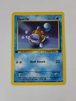 Pokemon Card 1st Edition Squirtle 68/82 Team Rocket Regular US - Image 1
