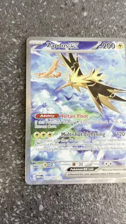 Pokemon TCG Zapdos EX 202/165 Scarlet Violet 151 SIR Card NM - Image 2