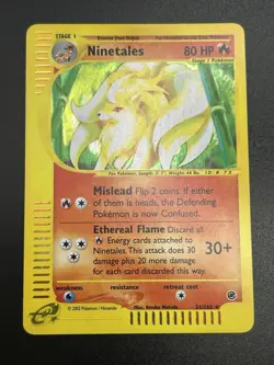 NINETALES Pokemon Card - WOTC - Expedition Base Set - 21/165 - HOLO - NM (A) - Image 3