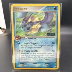 Vaporeon 19/115 Ex Unseen Forces Reverse Holo Rare LP Pokemon Card - Image 1