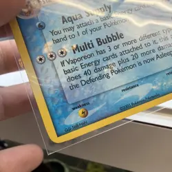 Vaporeon 19/115 Ex Unseen Forces Reverse Holo Rare LP Pokemon Card - Image 5