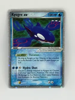 Kyogre ex 95/100 EX Crystal Guardians Holo Rare Ultra Rare Pokemon Card LP - Image 1