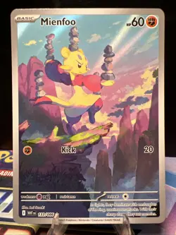 Pokemon Mienfoo TCG White Flare Illustration Rare Holo Card 133/086 - Image 1