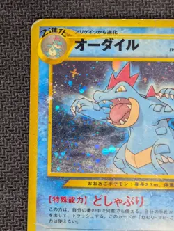 Pokemon TCG Feraligatr Neo Premium File 1 Holo Card Japanese Neo Genesis, HP - Image 3