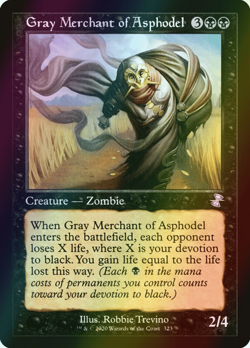 MTG Gray Merchant of Asphodel Foil ** Time Spiral Remastered ** English (NM) - Image 1
