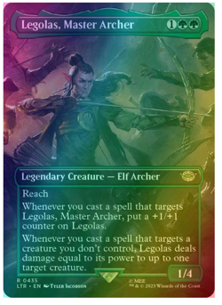 Legolas, Master Archer - Foil - Borderless Lord of the Rings MTG - Image 1