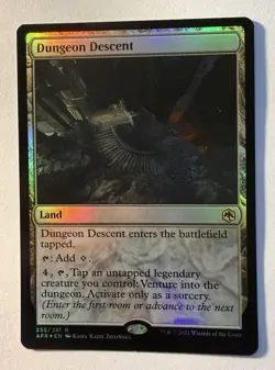 1x Dungeon Descent - Foil NM-Mint, English Adventures in the Forgotten Realms MT - Image 1