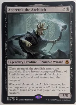 Acererak the Archlich x1 Adventures in the Forgotten Realms MTG LP/NM - Image 1